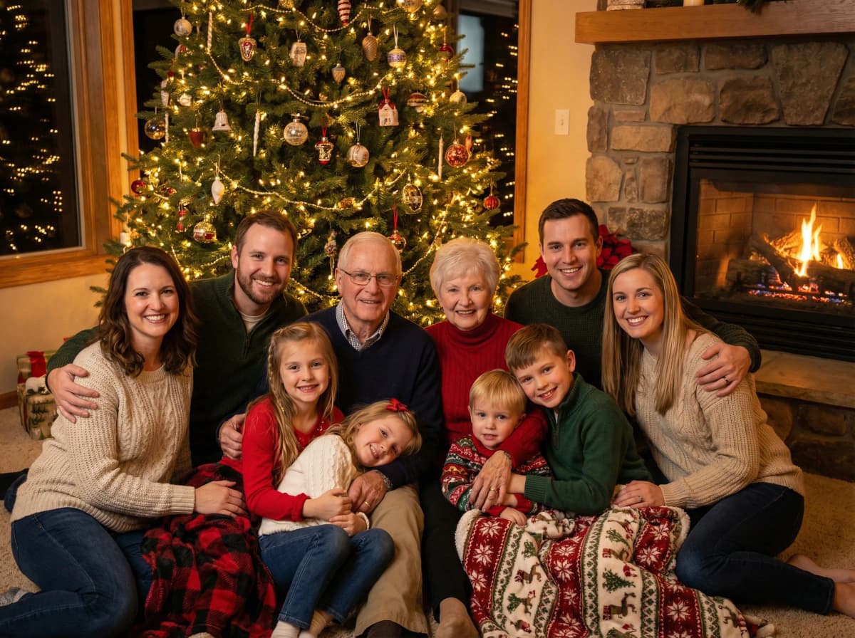 Holiday seasonal family