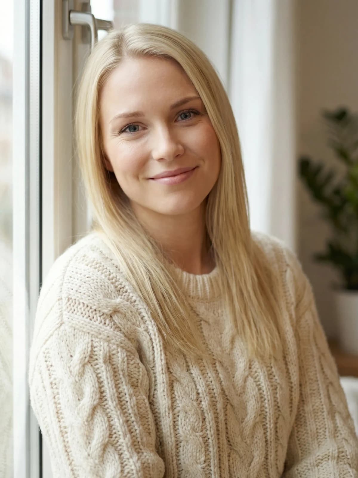 Clear Hinge opener portrait in soft daylight for a playful prompt-led profile