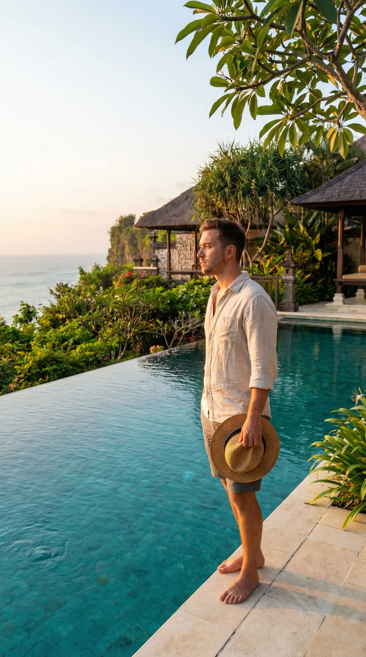 Travel influencer scenic