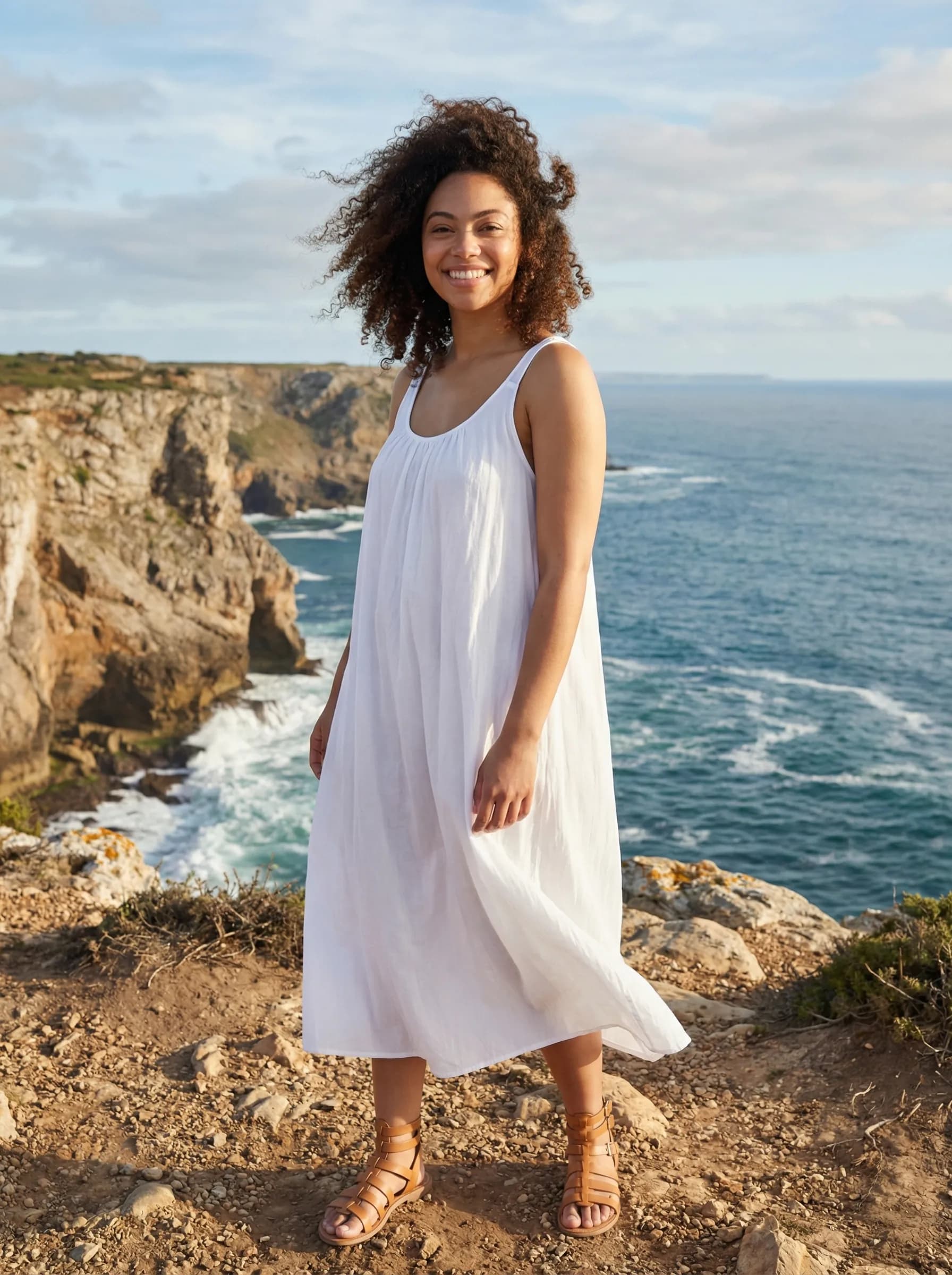Travel photo at scenic coastal overlook