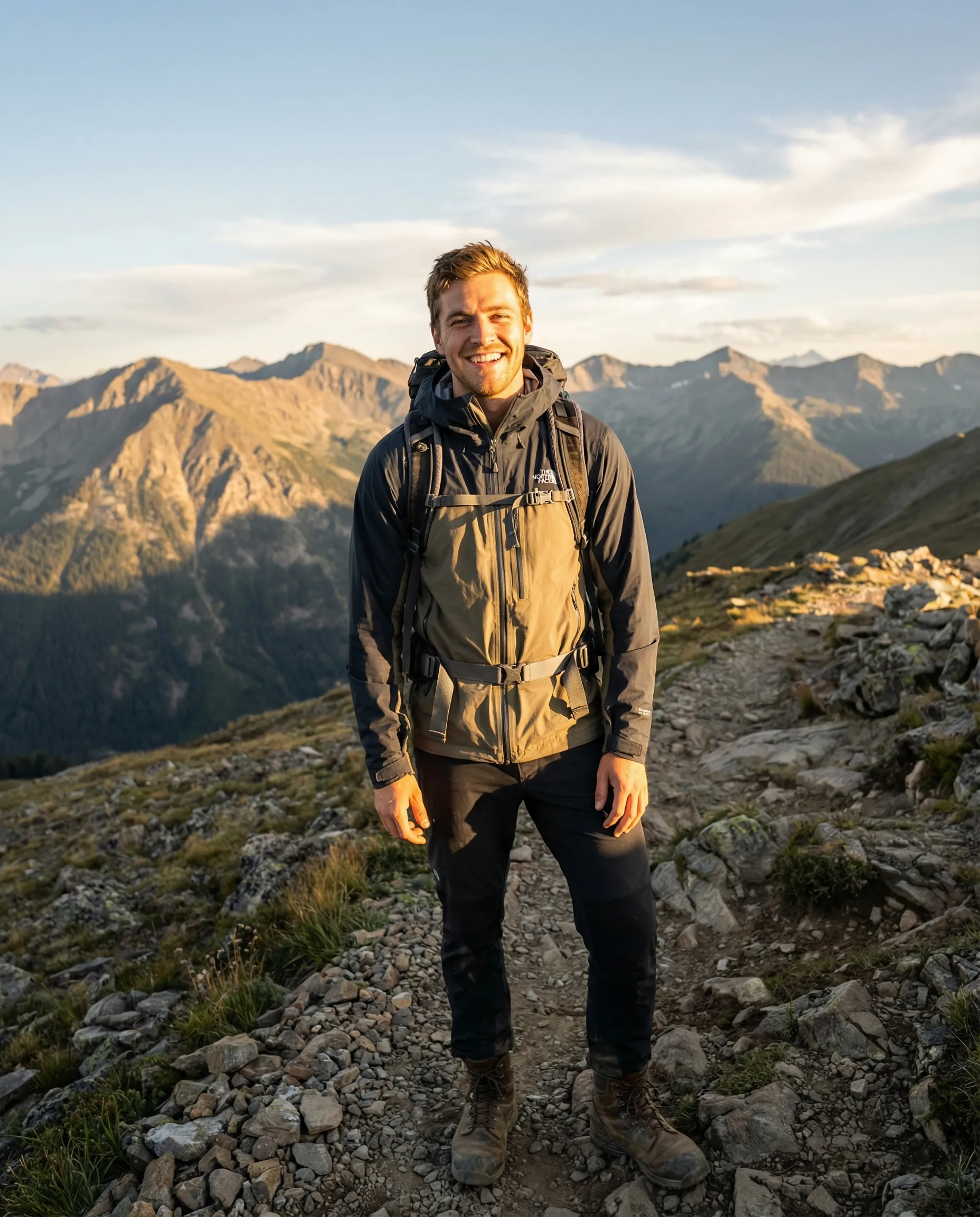 AI-generated dating profile photo outdoors