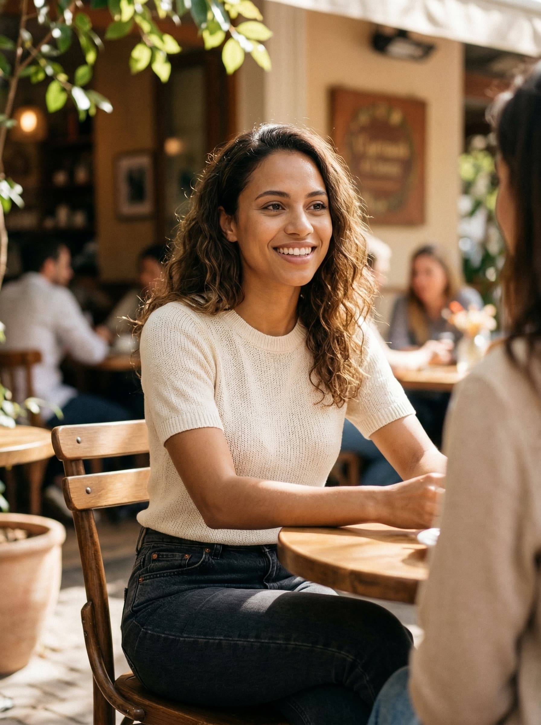 Bright cafe lifestyle photo