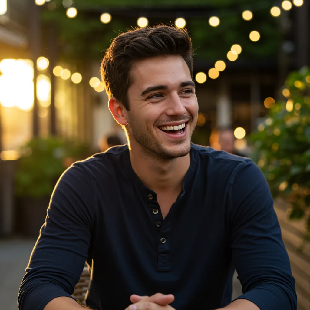 Natural dating photo created with one click